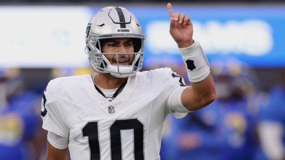 Raiders' Jimmy Garoppolo knocks 'some of the rust off' in sharp debut