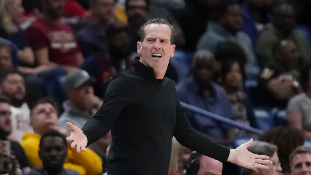 Cavaliers make a remarkable 9-0 start by getting coach Kenny Atkinson soaked