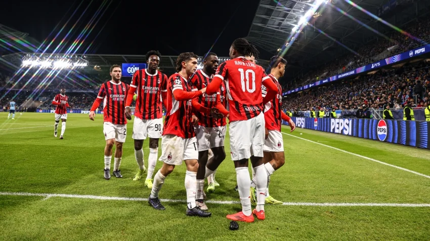 Slovan Bratislava 2-3 AC Milan: Rossoneri hold off 10-man hosts in 5-goal thriller