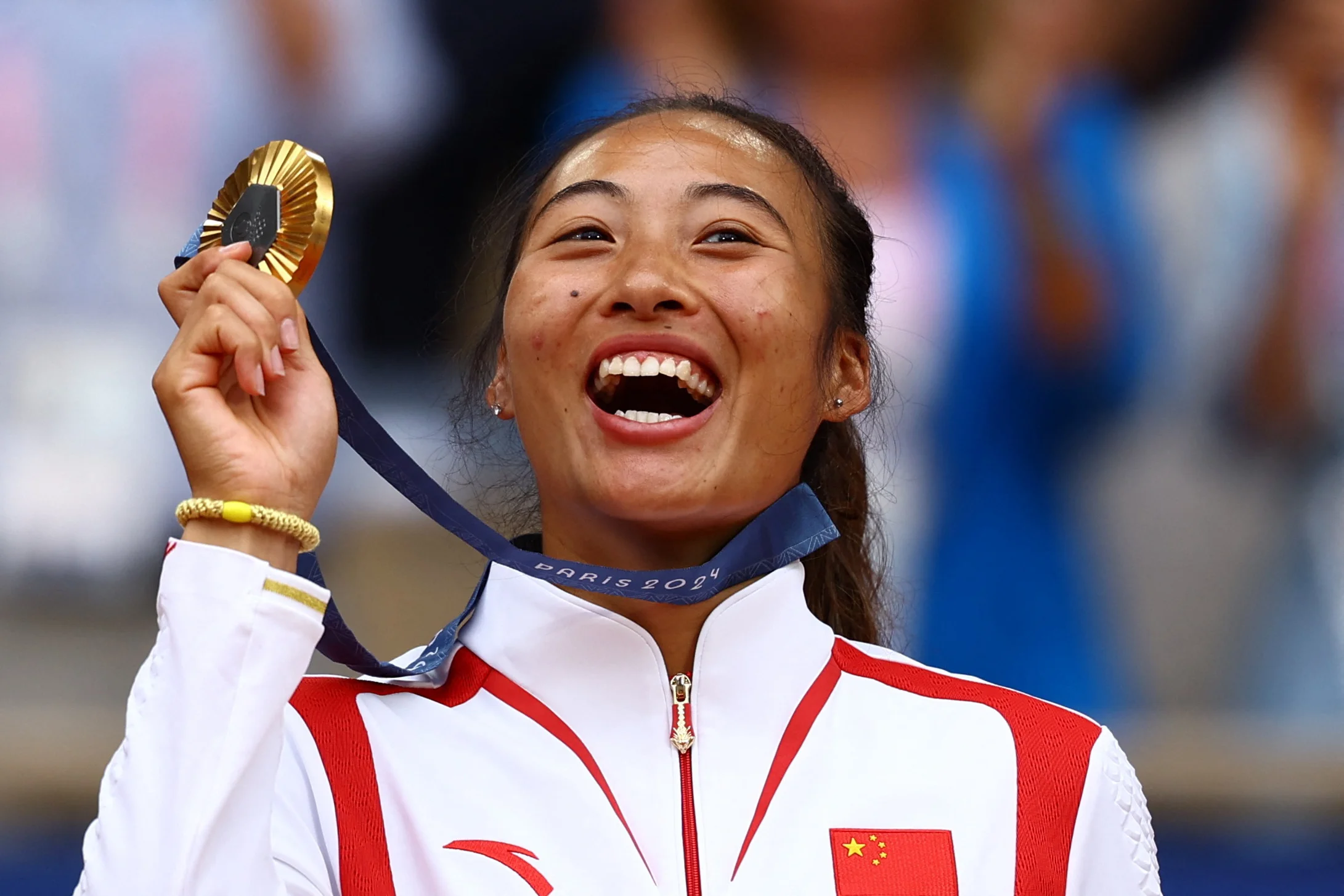 Qinwen Zheng beats Donna Vekic to win historic Olympic gold for China