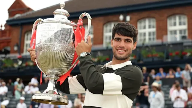 Alcaraz battles past Lehecka to win second Queen’s Club Title ahead of Wimbledon defense