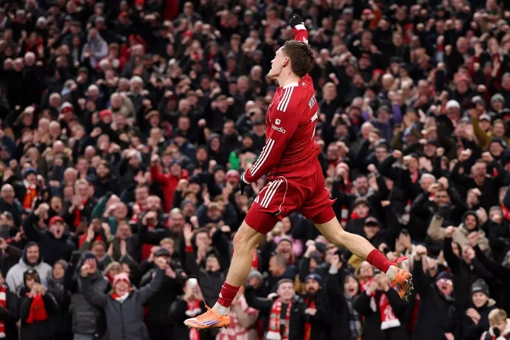 Wirtz nets first Liverpool goal as Anfield pays emotional tribute to Diogo Jota