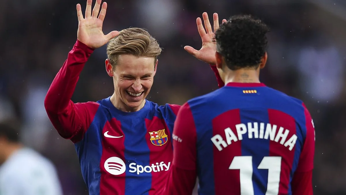 Barcelona 4-0 Getafe: Barca ease past visitors to climb to second