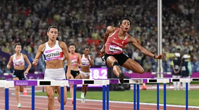 Bahrain's Adekoya Bounces Back from Doping Ban to Win Asian Games Hurdles Gold