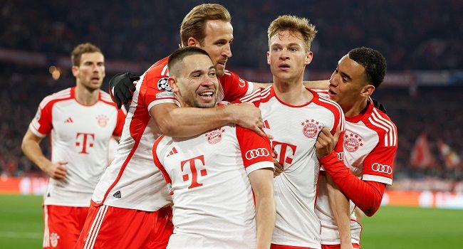 Joshua Kimmich header sends Bayern past Arsenal and into Champions League semi-finals