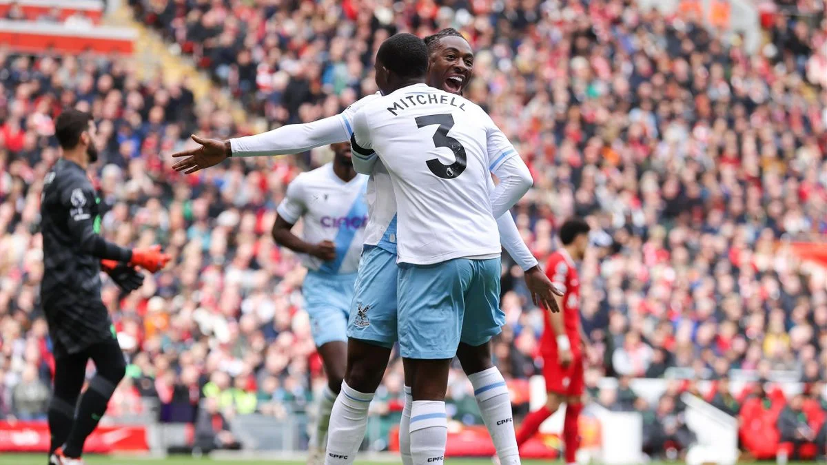 Liverpool 0-1 Crystal Palace: Eze first-half strike deals huge blow to wasteful Reds title hopes