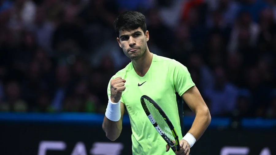 Alcaraz eases past Rublev to pick up first win at Nitto ATP Finals