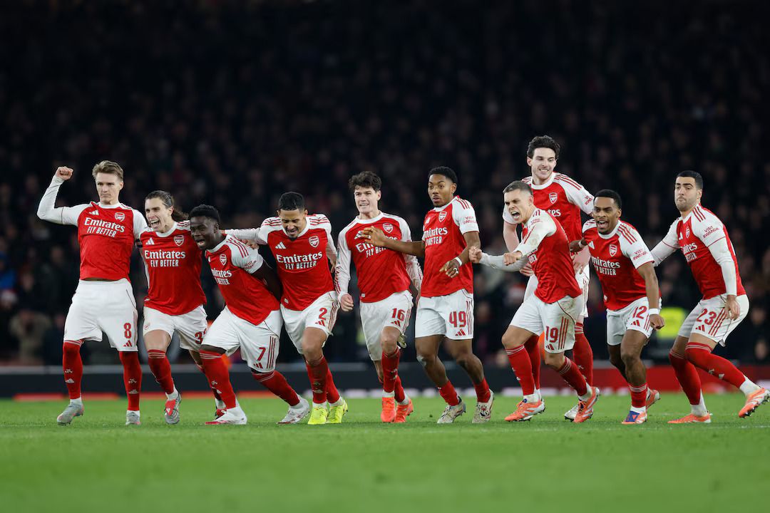 Arsenal edge past Crystal Palace on penalties to reach EFL Cup Semi-Finals