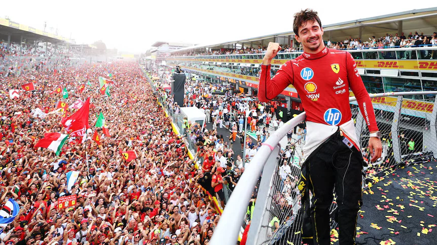 Italian GP: Leclerc fends off McLaren pair to deliver home win for Ferrari at Monza