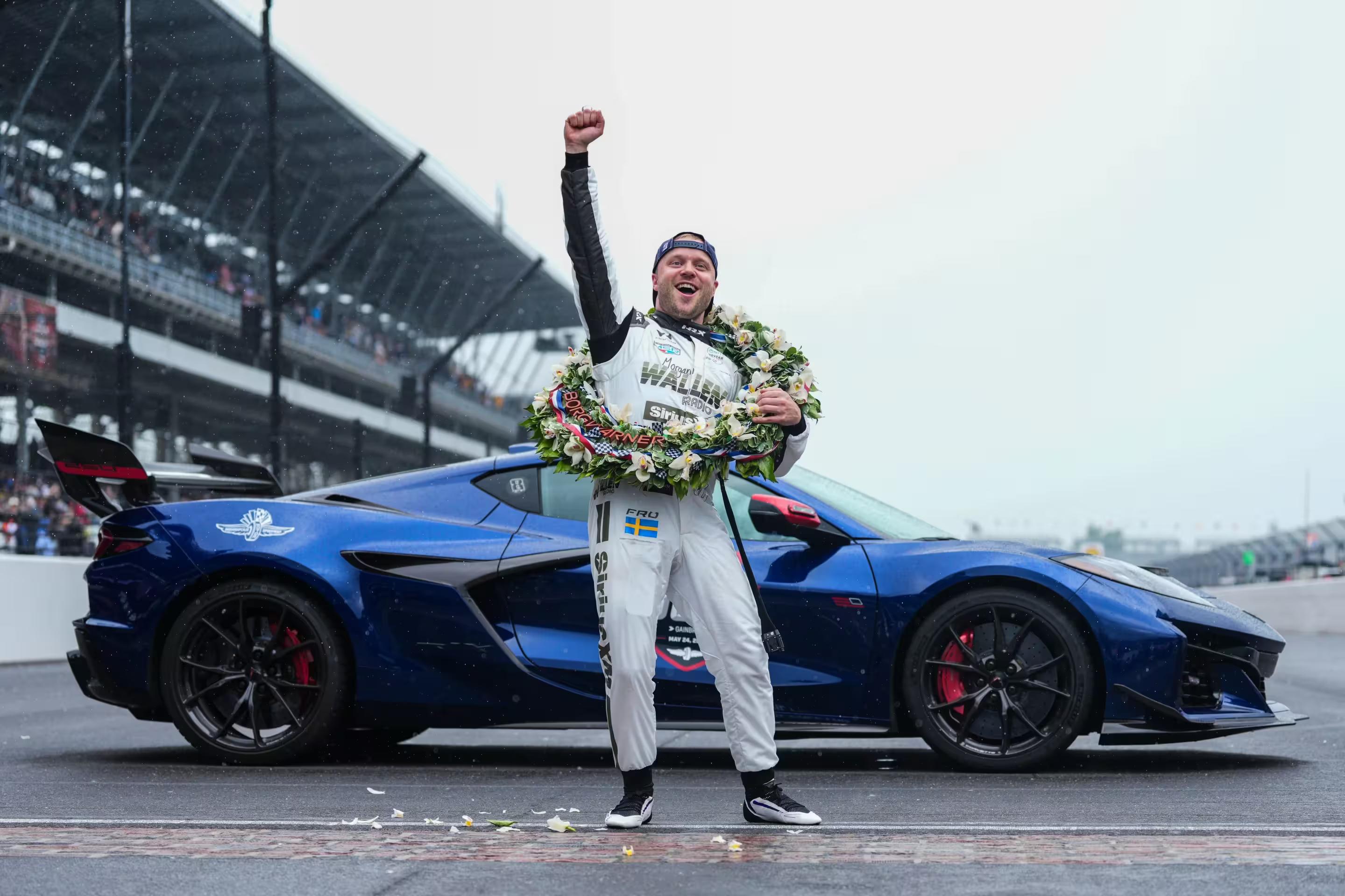 Felix Rosenqvist wins historic Indy 500 and record $4.34m prize