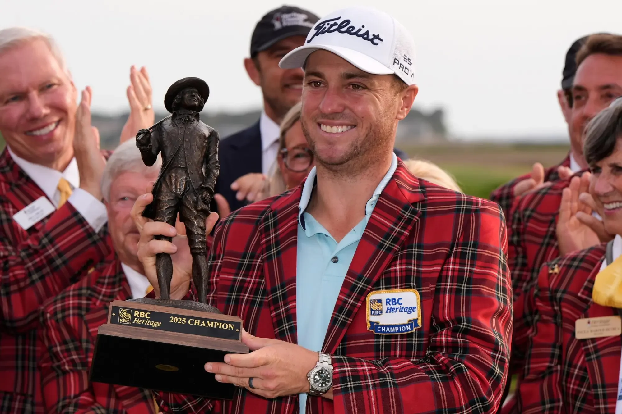 Justin Thomas clinches RBC Heritage title with dramatic playoff birdie