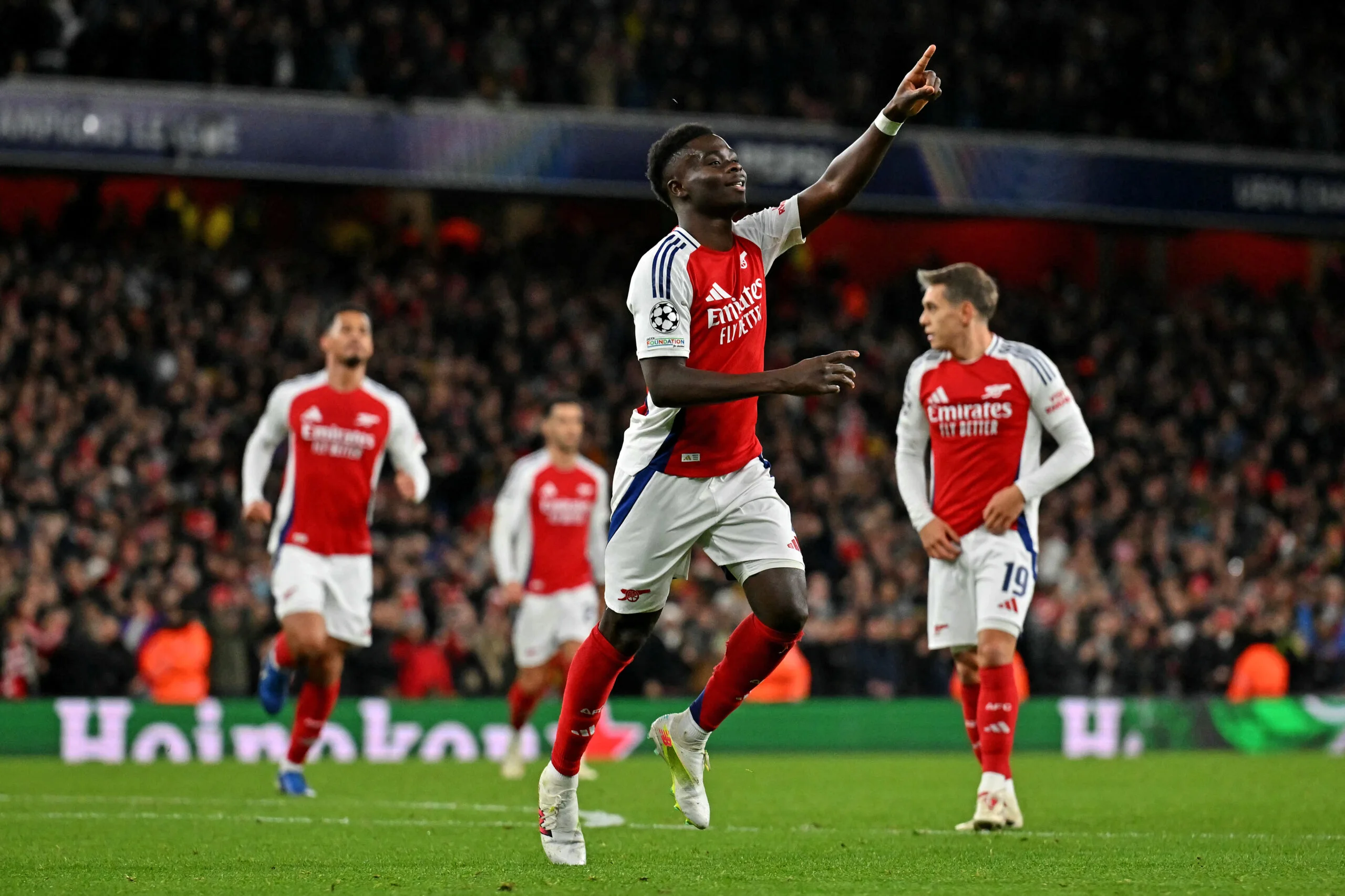 Arsenal 3-0 AS Monaco: Saka shines with brace as Gunners thrash visitors