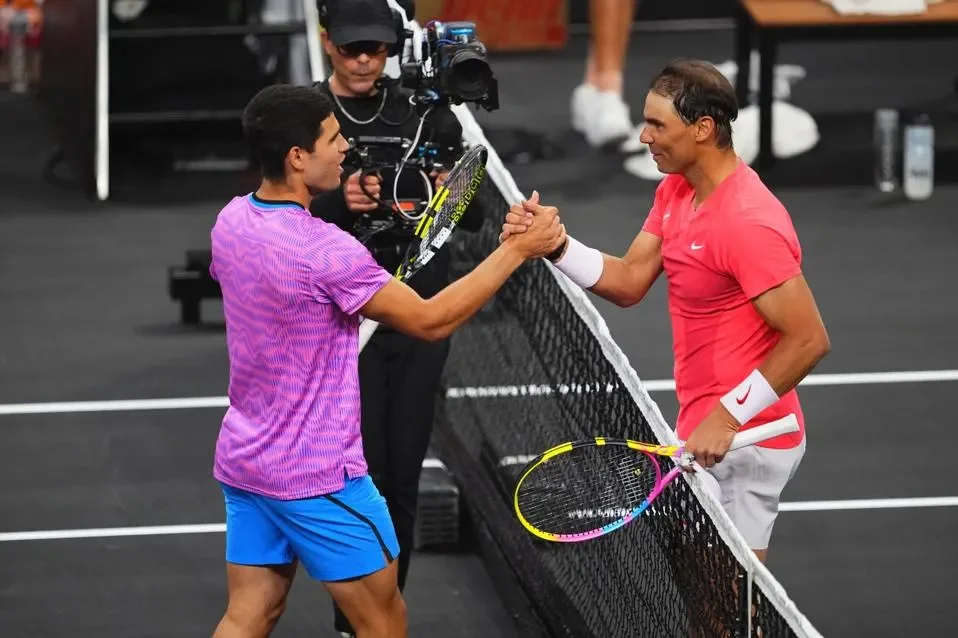 Nadal praises "amazing" Alcaraz after exhibition defeat
