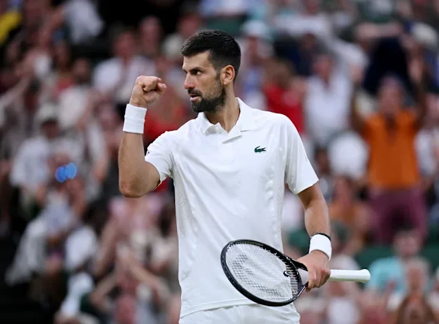 Djokovic beats Auger-Aliassime in longest Wimbledon quarter-final