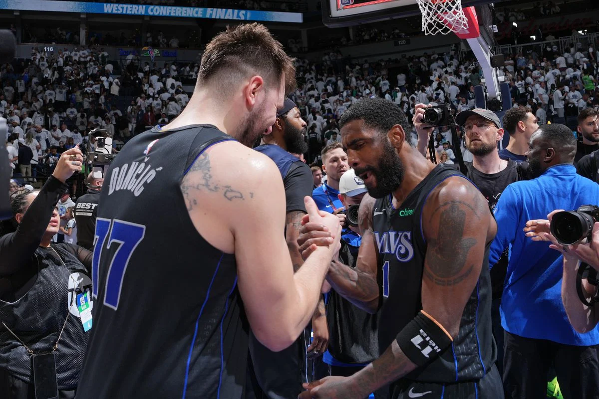 Luka Doncic and Kyrie Irving lead Mavs against Celtics for NBA title