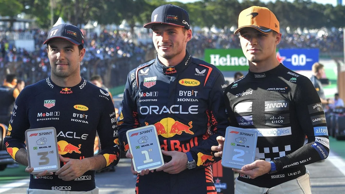 Sao Paulo GP Sprint: Max Verstappen holds off Lando Norris to win last sprint of the season