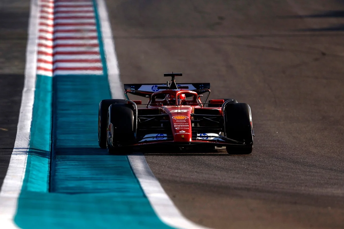 Leclerc comes out on top in Formula 1 season ending test in Abu Dhabi