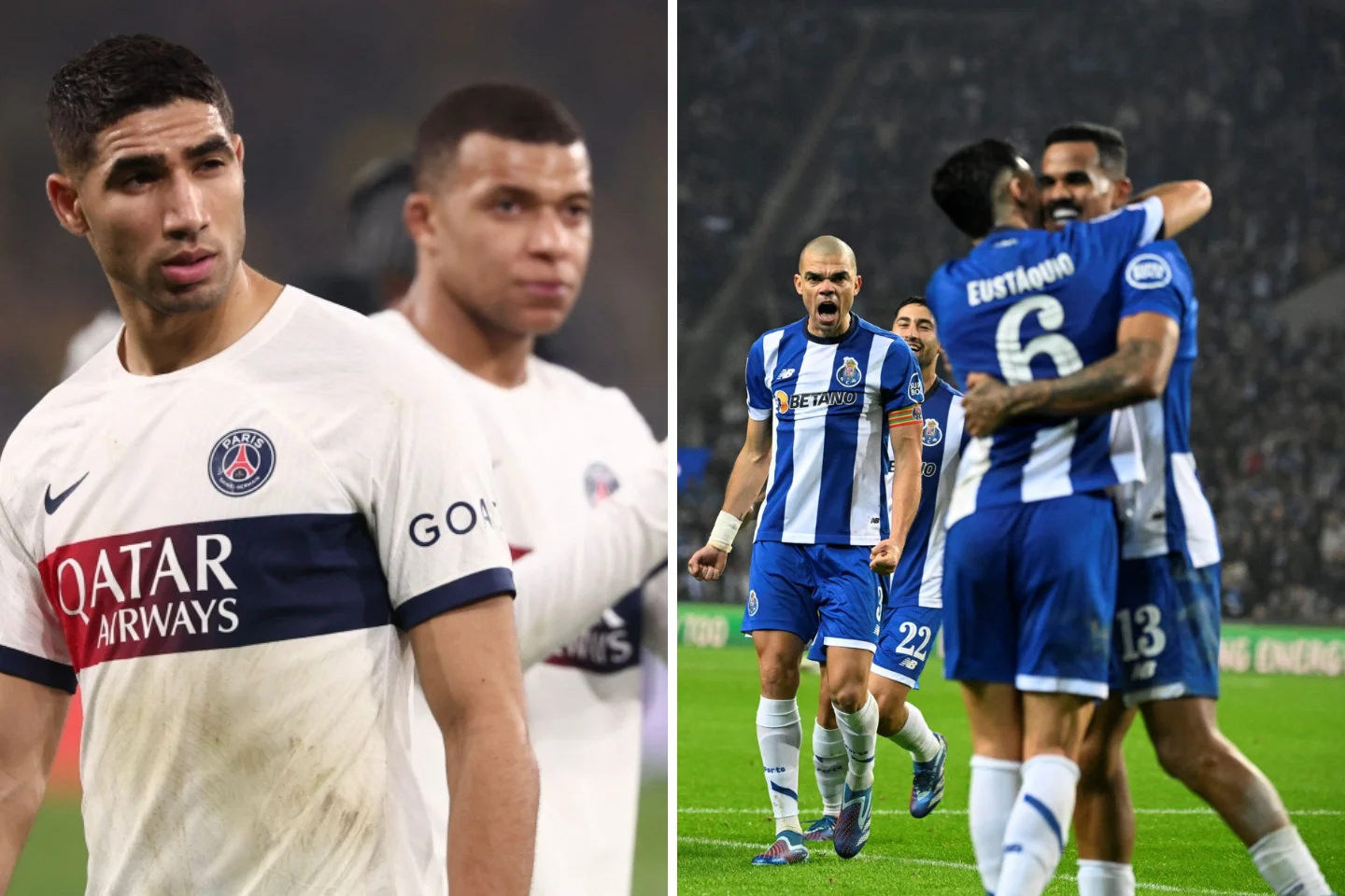 Champions League round-up: PSG and Porto advance; Milan eliminate Newcastle; Barca stunned