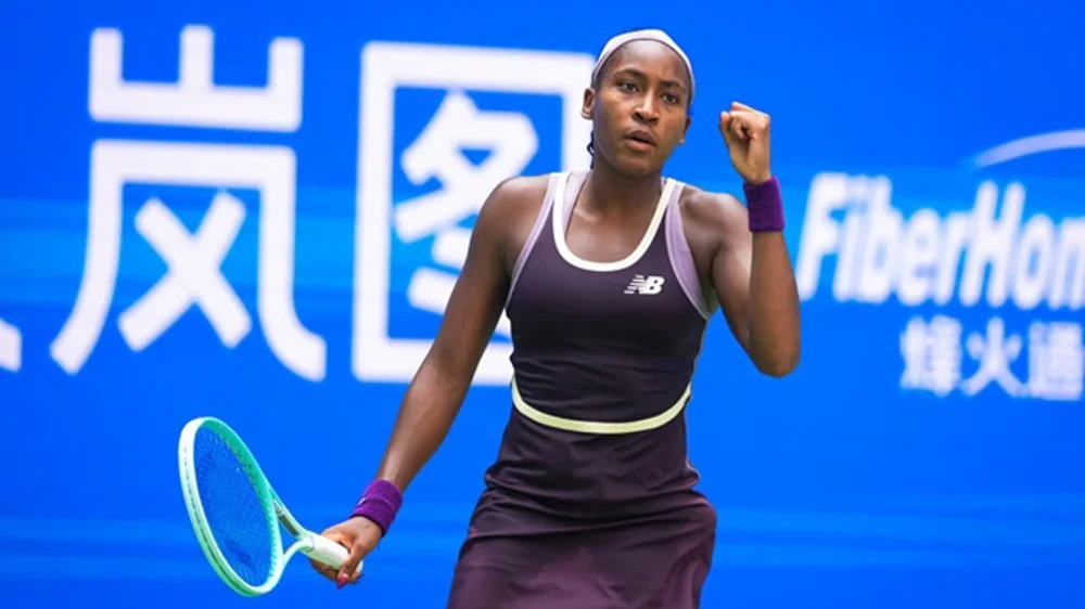 Gauff defeats Linette in Wuhan Open quarter-finals, securing her 50th win of the year
