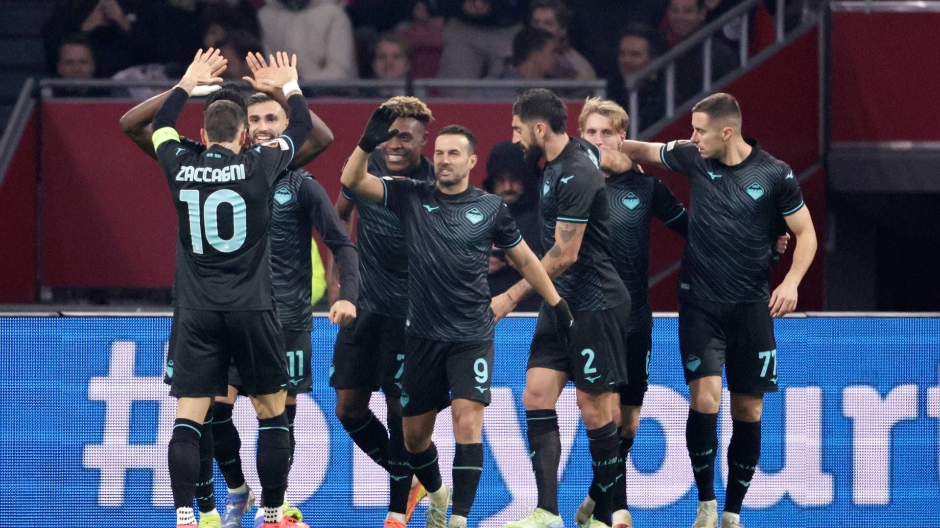 Ajax 1-3 Lazio: Biancocelesti defeat hosts to tighten grip at the top of Europa League