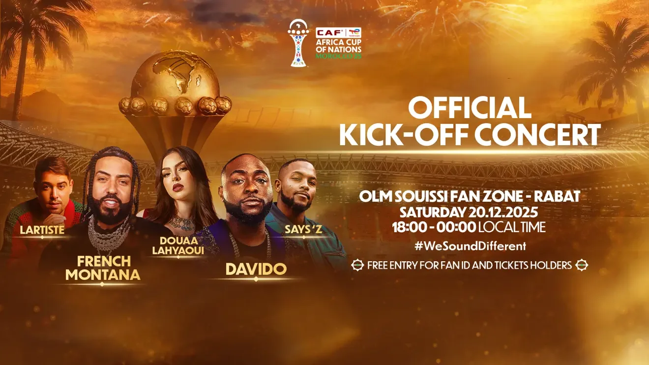 Davido, French Montana to headline AFCON 2025 Opening Concert in Morocco