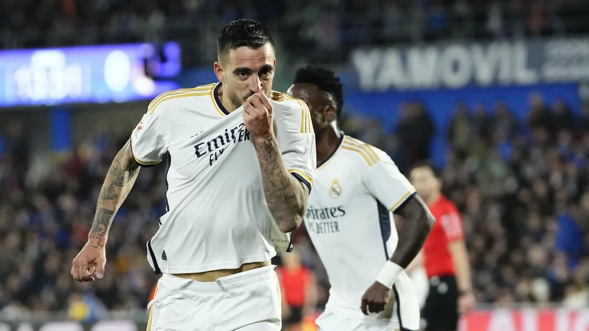 Getafe 0-2 Real Madrid: Joselu double sees Los Blancos defeat local rivals to go top