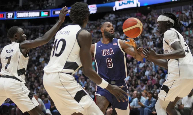 Team USA grind out win over South Sudan in Olympics warm-up