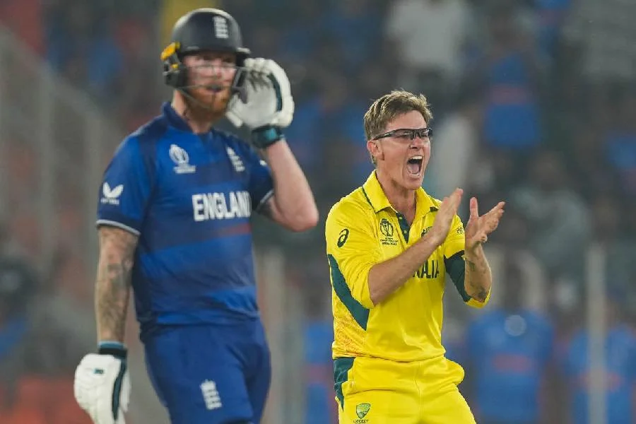 Adam Zampa stars as Australia knock defending champions England out of World Cup