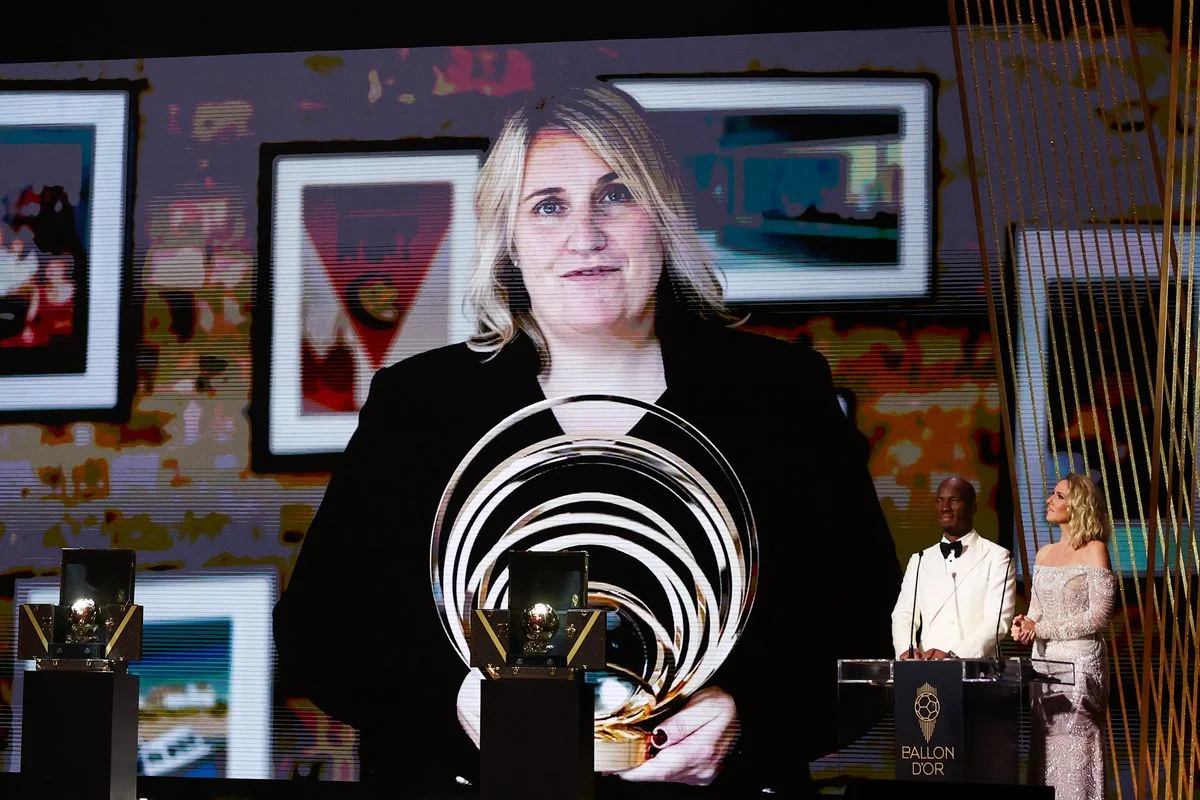 Emma Hayes wins Women's Coach of the Year Award at 2024 Ballon d'Or