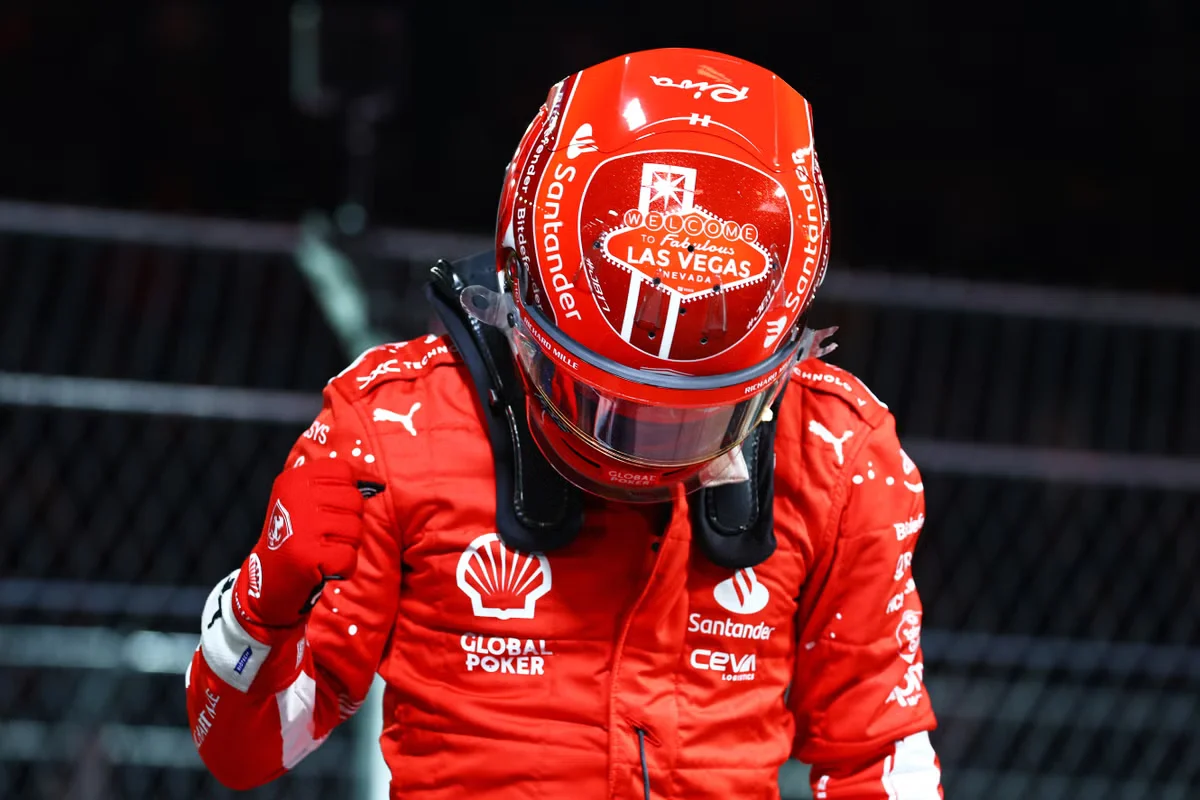 Las Vegas Qualifying: Leclerc takes pole as Ferrari completes a dominant one-two