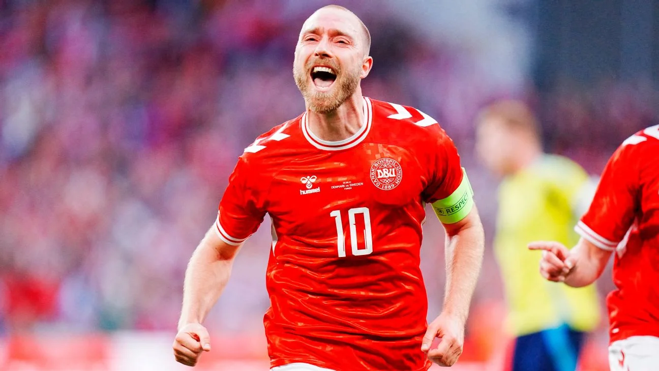 Eriksen masterclass earns Denmark 2-1 victory over Sweden in Euro 2024 warm-up