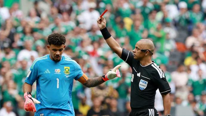 Who is Wilton Sampaio? Referee dominates Mexico vs South Africa with three red cards