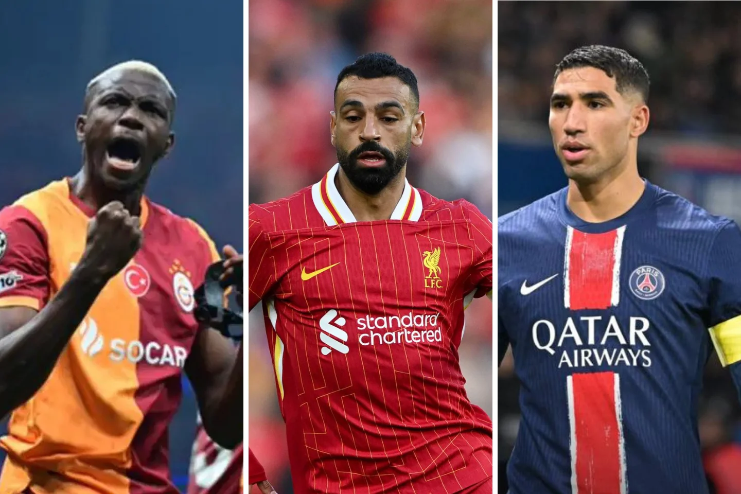CAF Awards 2025: Osimhen, Salah, Hakimi lead Player of the Year Nominee List