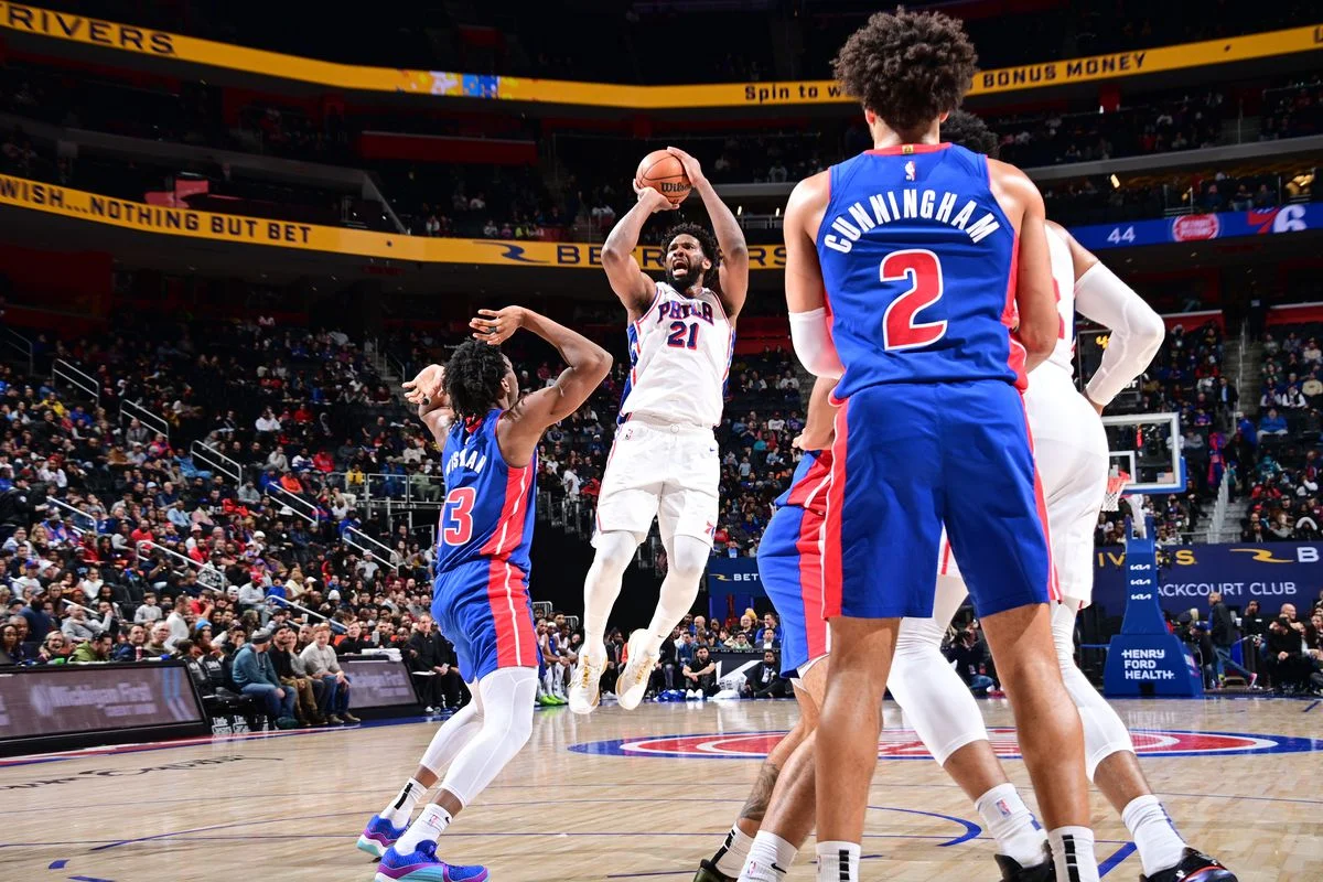 76ers hand Pistons their 21st consecutive loss