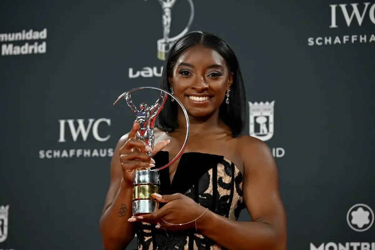Biles claims fourth Laureus Award as Duplantis wins first Sportsman of the Year honor
