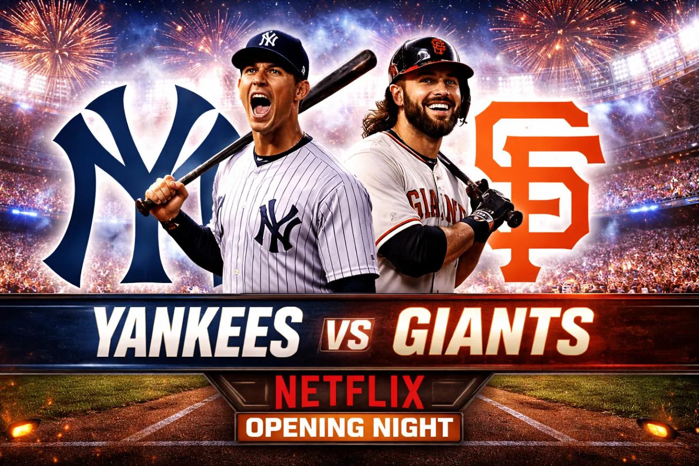 MLB 2026 kicks off with Yankees vs Giants on Netflix opening night