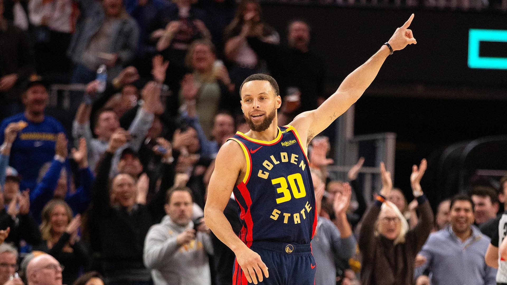Stephen Curry becomes first NBA player to hit 4,000 three-pointers