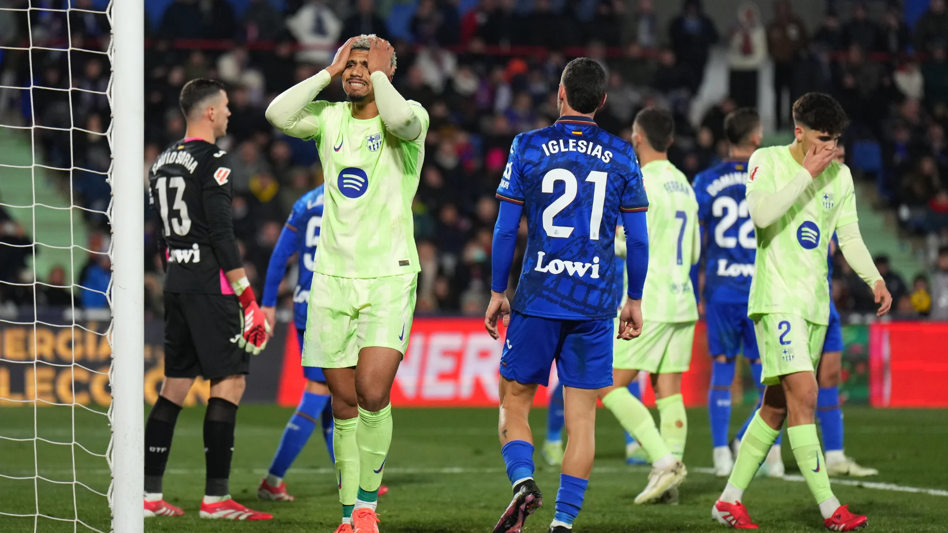 Getafe 1-1 Barcelona: Barca's winless streak in LaLiga extends to four