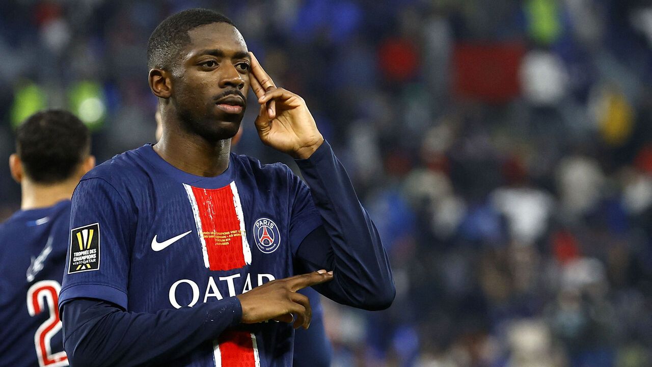 Paris Saint-Germain 2-1 Saint-Etienne: Dembele double extends Parisiens' winning run