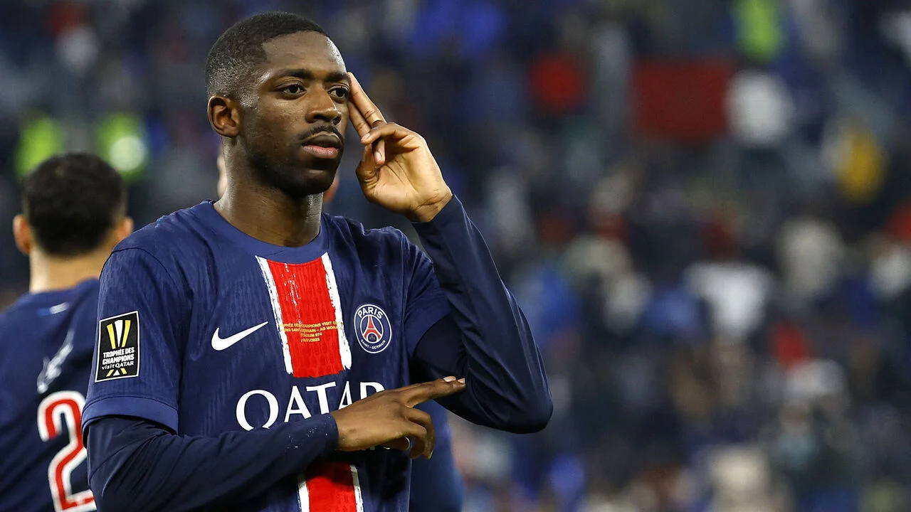 Paris Saint-Germain 2-1 Saint-Etienne: Dembele double extends Parisiens' winning run
