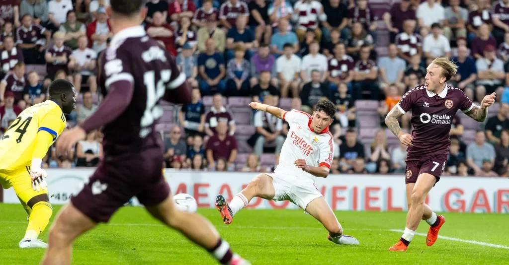 Benfica Qualify for Europa League Playoffs After Beating Hearts 7-2