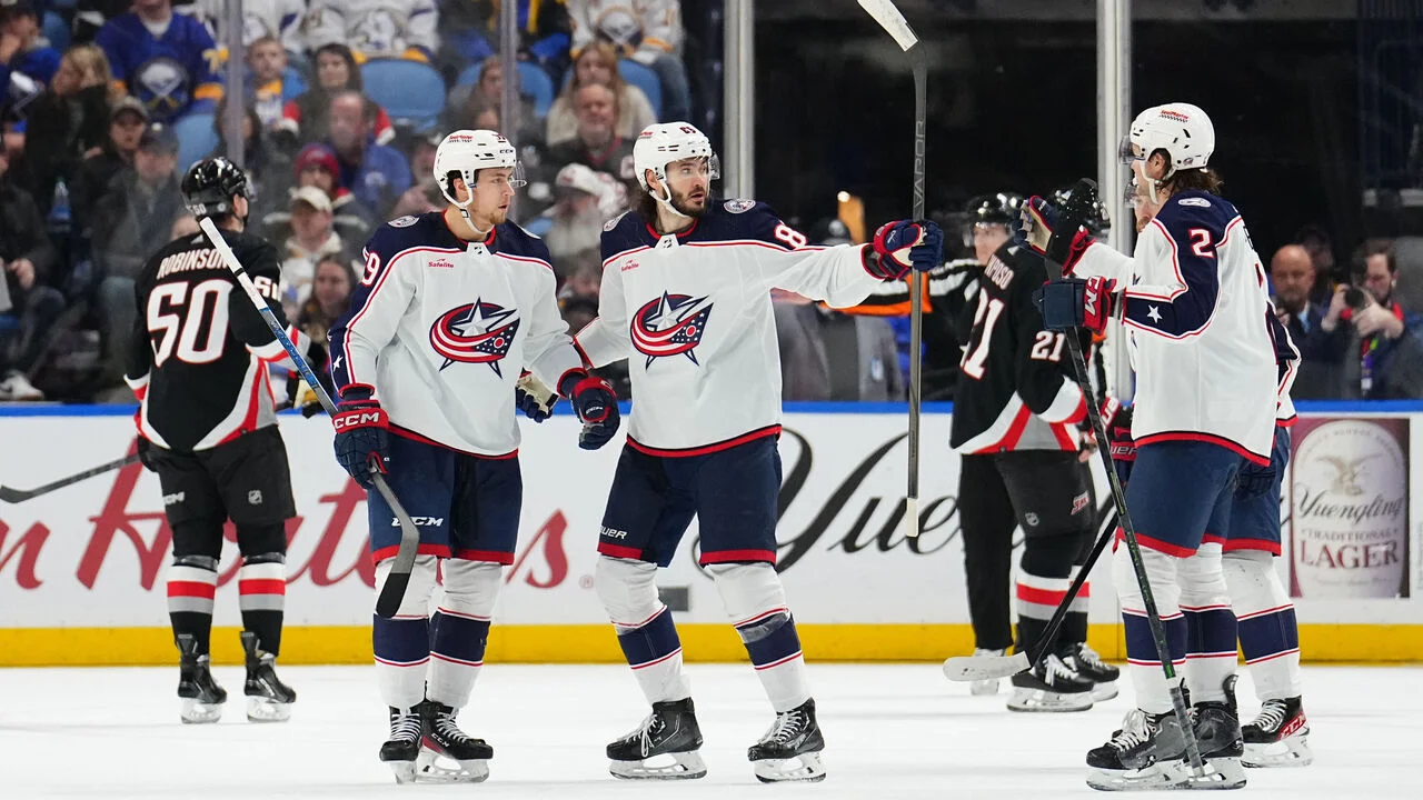 NHL roundup: Columbus Blue Jackets pile up nine goals in rout of Buffalo Sabres