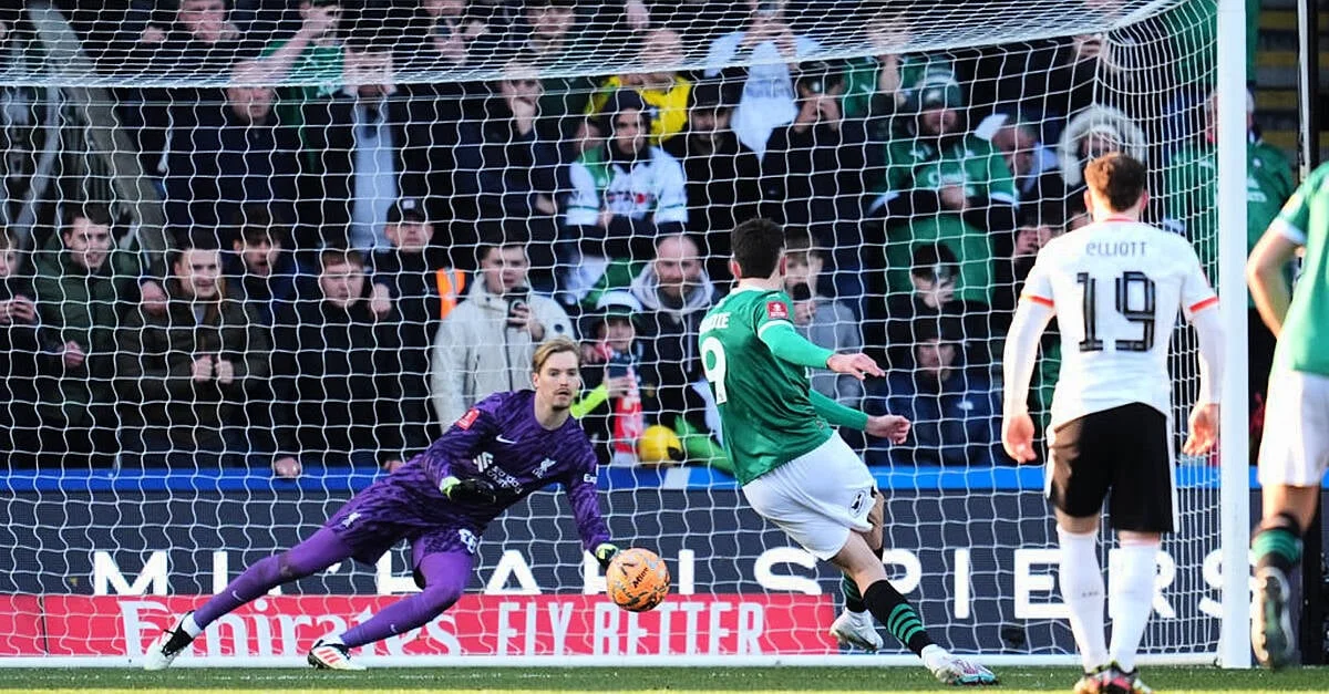 Championship's bottom side Plymouth shock Liverpool to reach FA Cup fifth round