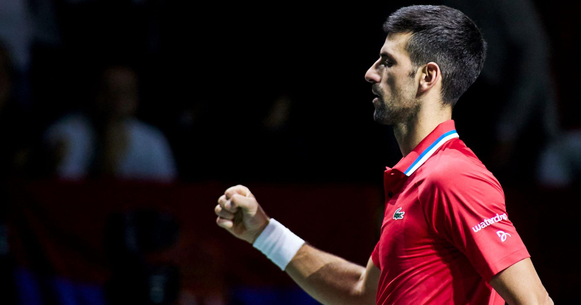 Novak Djokovic hampered by wrist issue in narrow United Cup win as Serbia reach quarters
