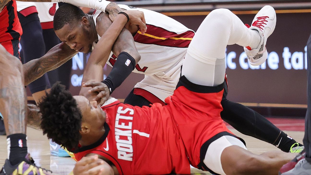 NBA suspends Amen Thompson, Terry Rozier following Rockets-Heat brawl