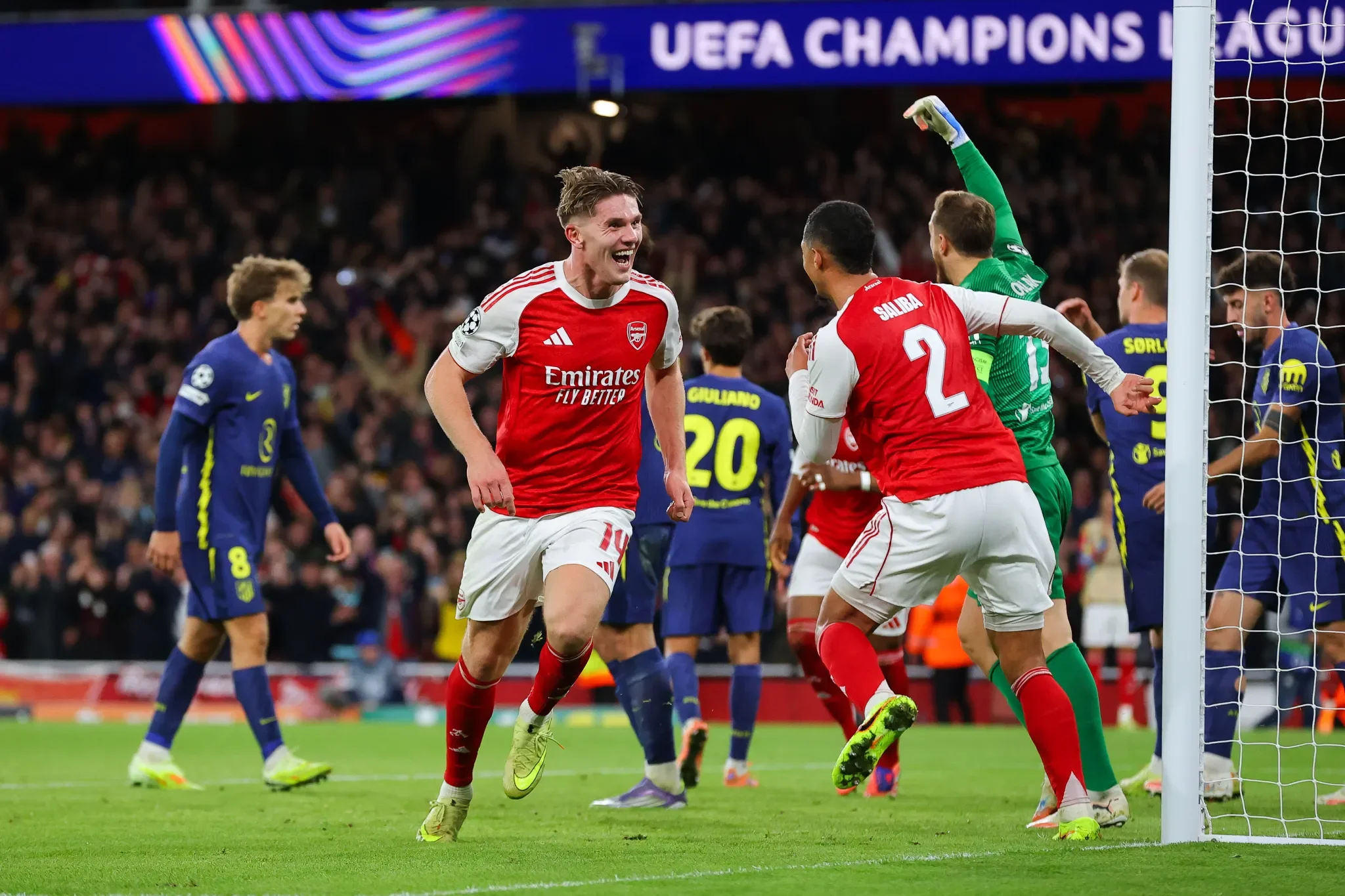 Arsenal 4-0 Atletico Madrid: Gyokeres and Martinelli star as Gunners blow Simeone’s side away