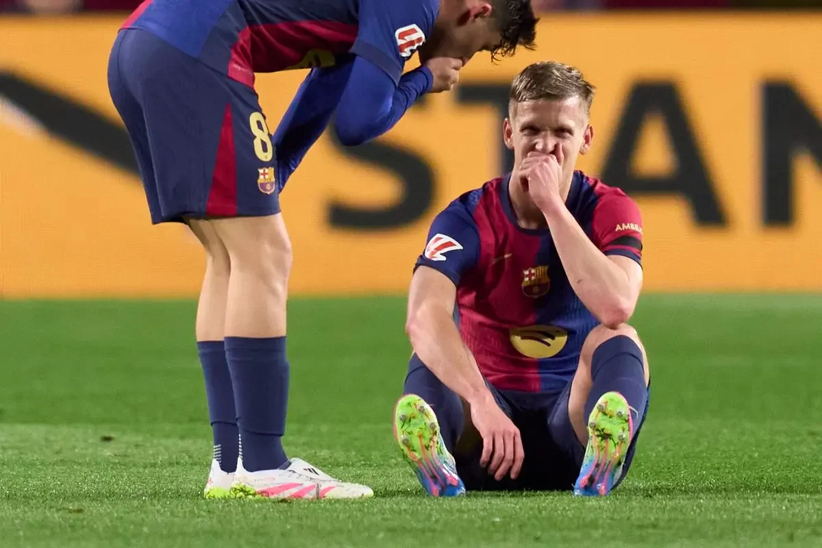 Barcelona midfielder Dani Olmo ruled out for three weeks with adductor injury