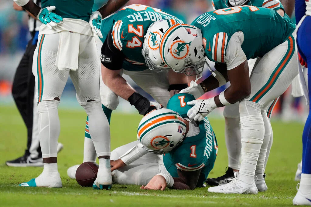 Dolphins quarterback Tua Tagovailoa facing fresh concussion lay-off
