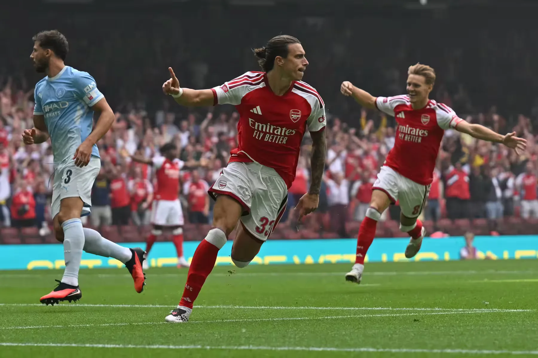 Arsenal win FA Community Shield after 3-0 rout of Man City