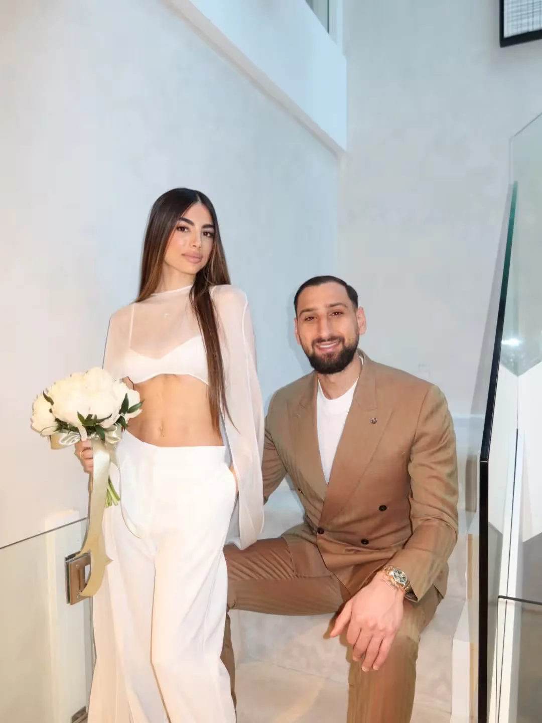 Gianluigi Donnarumma ties knot with childhood sweetheart Alessia Elefante